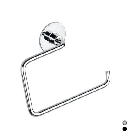 PORTA ASCIUGAMANI AD ANELLO MODELLO WIND Nero