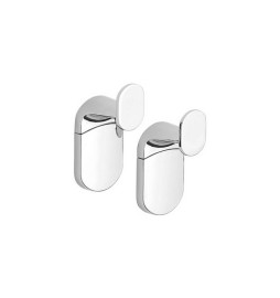 2 PZ APPENDIABITO ZERO Cromo