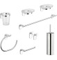 SET ACCESSORI BAGNO 8 PEZZI SERIE ZERO METAFORM Cromo