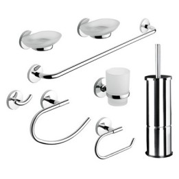 SET ACCESSORI BAGNO 8 PEZZI SERIE OTTO/ONE -