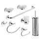 SET ACCESSORI BAGNO 8 PEZZI SERIE OTTO/ONE -