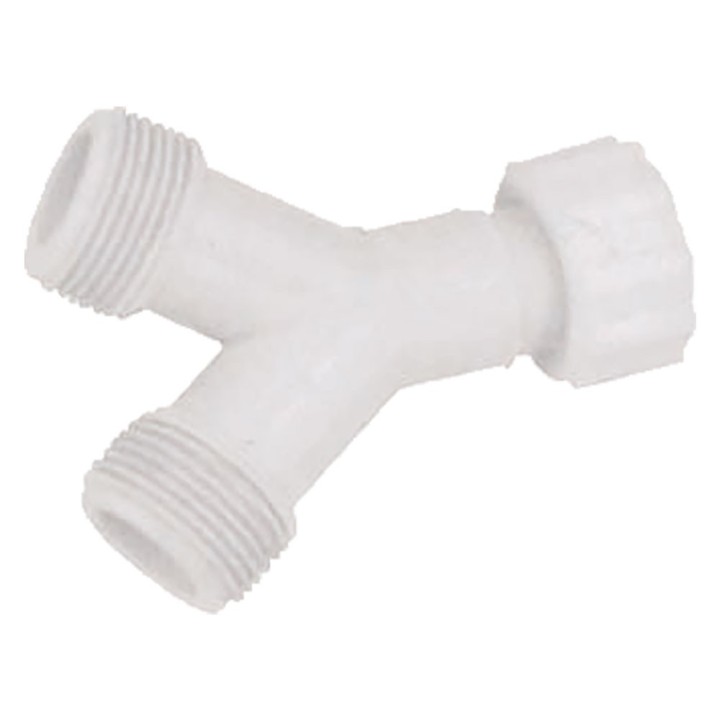 RACCORDO AD 'Y' PER TUBO LAVATRICE/LAVASTOVIGLIE F 3/4' x M 3/4' x M 3/4'