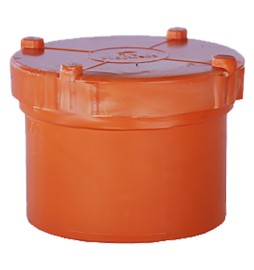TAPPO A VITE IN PVC Ø 63