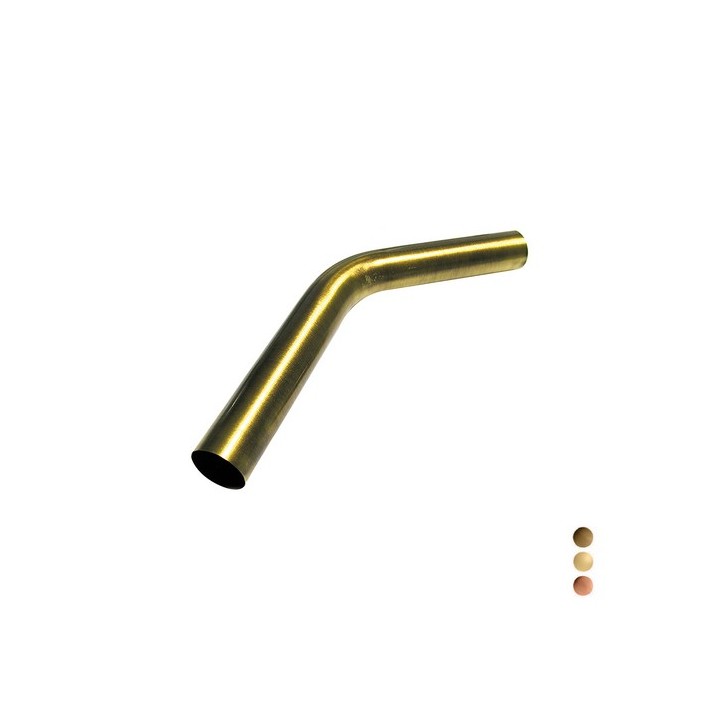 CANOTTO CON CURVA 45° D. 30 X 280 Dorato