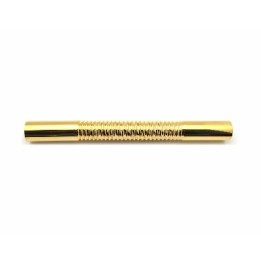 CANOTTO IN OTTONE RIGATO D. 30 X 300 Dorato
