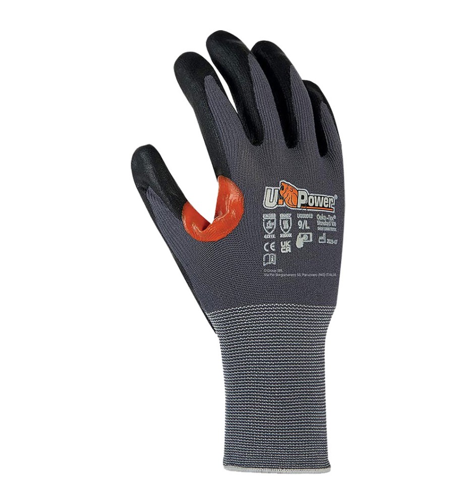 GUANTI NITRILE/NYLON 'KUMBA' Tg. 9