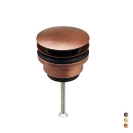 PILETTA CLIC CLAC IN OTTONE CERTIFICATO NF 1"1/4 - Dorata