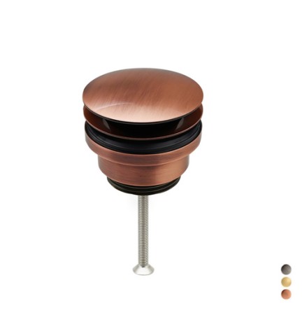 PILETTA CLIC CLAC IN OTTONE CERTIFICATO NF 1"1/4 -Ramata