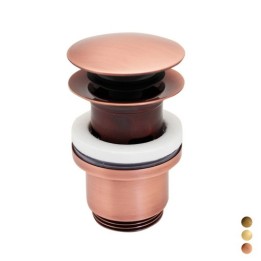 PILETTA CLICK CLACK 1"1/4 TONDA CON TROPPO PIENO 1"1/4 Bronzata