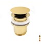 PILETTA CLICK CLACK 1"1/4 TONDA SENZA TROPPO PIENO 1"1/4 Dorata