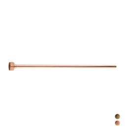 TUBO D. 10 CON CARTELLA E CALOTTA G 1/2" Bronzato