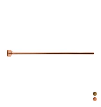 TUBO D. 10 CON CARTELLA E CALOTTA G 1/2" Bronzato