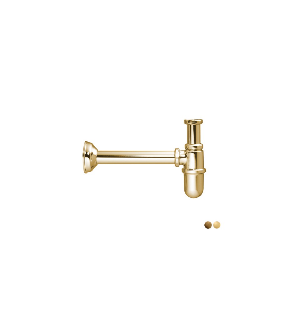 SIFONE A BOTTIGLIA SENZA PILETTA 1"1/4 Bronzato