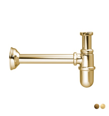 SIFONE A BOTTIGLIA SENZA PILETTA 1"1/4 Bronzato