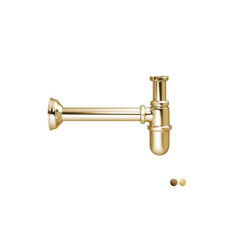 SIFONE A BOTTIGLIA SENZA PILETTA 1"1/4 Bronzato