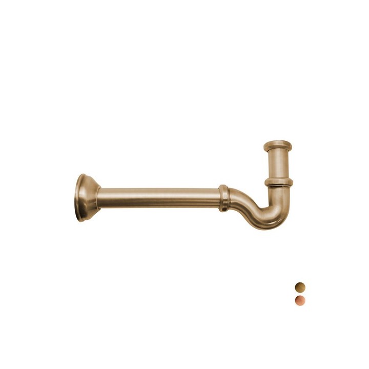 SIFONE AD S TAPPO LATERALE SENZA PILETTA 1" 1" Ramato