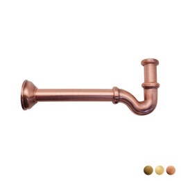 SIFONE A S TAPPO LATERALE SENZA PILETTA 1"1/4 1"1/4 Dorato