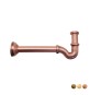 SIFONE A S TAPPO LATERALE SENZA PILETTA 1"1/4 1"1/4 Ramato