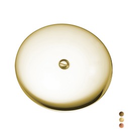 PIASTRA PAVIMENTO IN OTTONE Diam. 150 - Bronzata