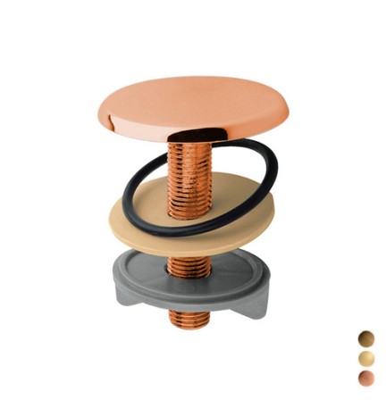 TAPPO COPRIFORO IN OTTONE Bronzato