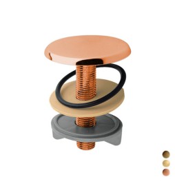 TAPPO COPRIFORO IN OTTONE Dorato
