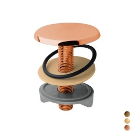 TAPPO COPRIFORO IN OTTONE Ramato