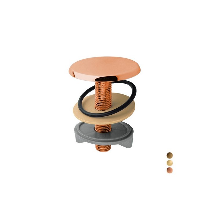 TAPPO COPRIFORO IN OTTONE Ramato