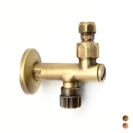RUBINETTO SOTTOLAVABO CON FILTRO A SNODO 10 MM 1/2" Bronzato