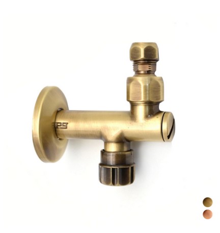 RUBINETTO SOTTOLAVABO CON FILTRO A SNODO 10 MM 1/2" Bronzato