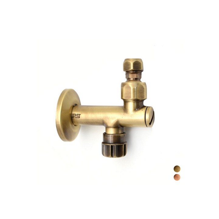RUBINETTO SOTTOLAVABO CON FILTRO A SNODO 10 MM 1/2" Bronzato