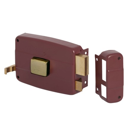 SERRATURA PORTONCINO DA APPLICARE PER LEGNO ART. 50110 'N6' - Sx - E 50