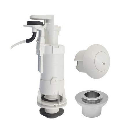 BATTERIA DI SCARICO PER CASSETTA ALTA OLI DELUXE CON PULSANTE -