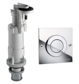 BATTERIA DI SCARICO PER CASSETTA ALTA DELUXE CON PULSANTE -