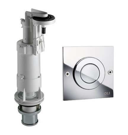 BATTERIA DI SCARICO PER CASSETTA ALTA DELUXE CON PULSANTE -