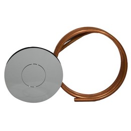 PULSANTE TONDO PER BATTERIA DIANFLEX E CATIS CON TUBO RAME Cromo