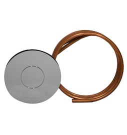 PULSANTE TONDO PER BATTERIA DIANFLEX E CATIS CON TUBO RAME Cromo