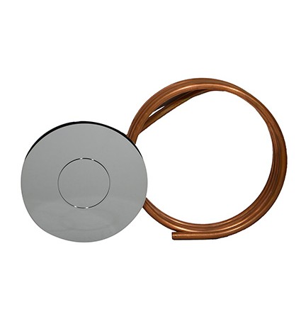 PULSANTE TONDO PER BATTERIA DIANFLEX E CATIS CON TUBO RAME Cromo