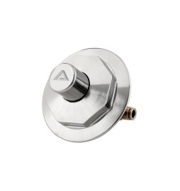 PULSANTE BATTERIA STANDARD CROMATO S/TUBO RAME COMPLETO DI BORCHIA Cromo