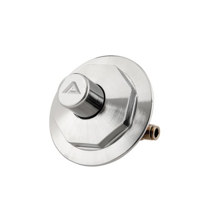 PULSANTE BATTERIA STANDARD CROMATO S/TUBO RAME COMPLETO DI BORCHIA Cromo