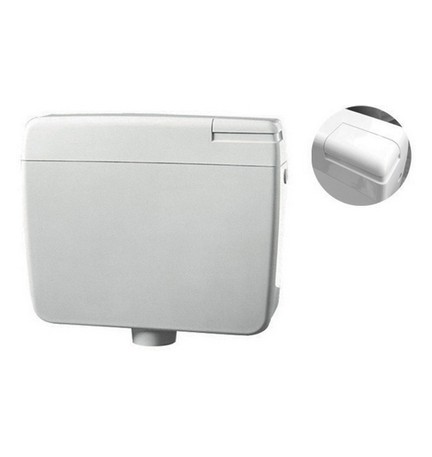 CASSETTA DI SCARICO ZAINO DIANFLEX ZETA 3 CON TASTO STOP Bianca - 9lt