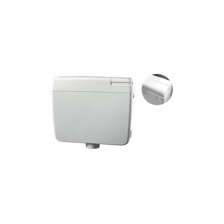 CASSETTA DI SCARICO ZAINO DIANFLEX ZETA 3 CON TASTO STOP Bianca - 9lt