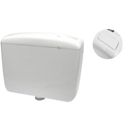 CASSETTA DI SCARICO PLUS 1 A ZAINO TASTO STOP Bianca