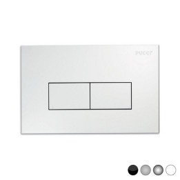 PLACCA PER CASSETTA INCASSO PUCCI ECO 2 PULSANTI LINEA MOD.2014 Bianca