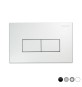 PLACCA PER CASSETTA INCASSO PUCCI ECO 2 PULSANTI LINEA MOD.2014 Nera Lucida