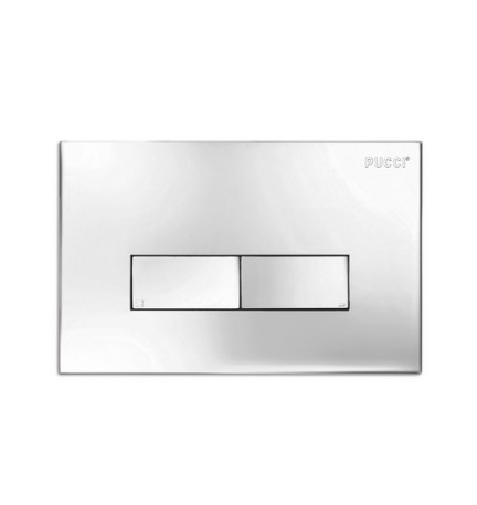 PLACCA PER CASSETTA INCASSO PUCCI ECO CON TELAIO Cromo