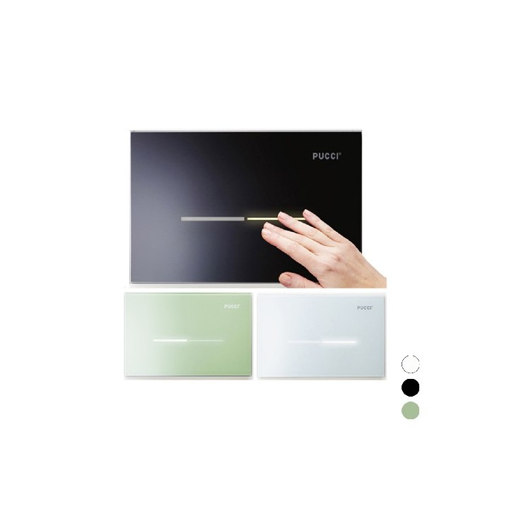 PLACCA PUCCI ECO SFIORO IN VETRO 2015 Bianca