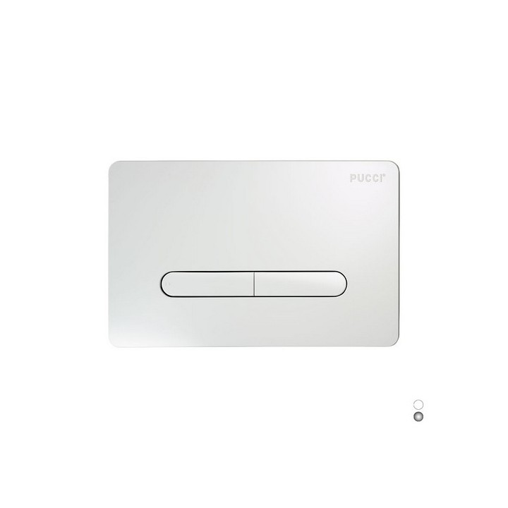 PLACCA PER CASSETTA PUCCI ECO TRATTO LINEA MOD. 2014 Cromo