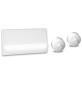 KIT PLACCA E PULSANTE PER CASS. INCASSO PUCCI RAME Bianca