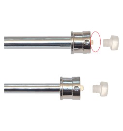 STANGHETTA A MOLLA 'ONLY ONE' UNIVERSALE cm. 27/36 - cromo