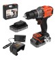 TRAPANO AVVITATORE A BATTERIA CON PERCUSSIONE 'BCD383D XK-QW' 18V - 2 batterie 2,0 ah Litio